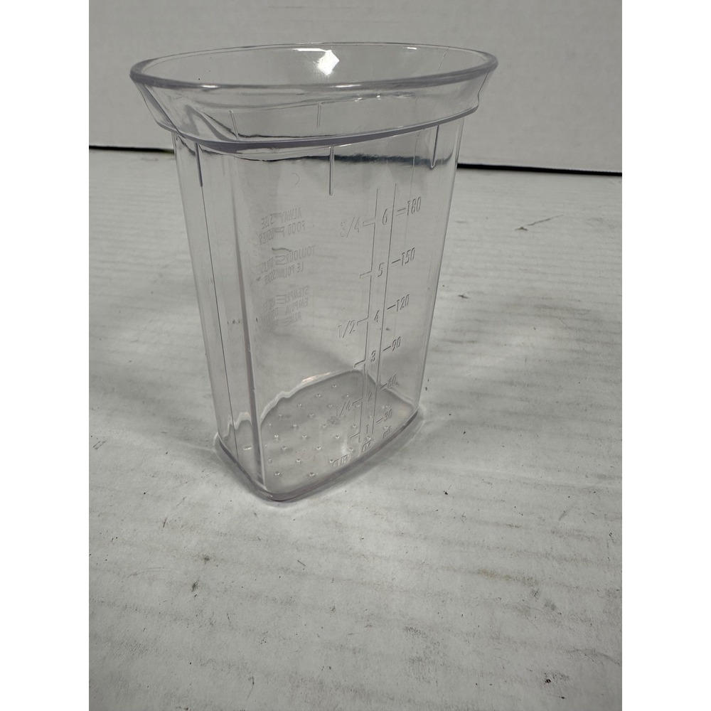 Hamilton‎ Beach 70670 Food Processor Pusher Measuring Cup 6oz Replacement Part